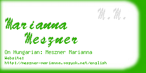 marianna meszner business card